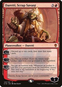 Daretti, Scrap Savant, Commander 2016