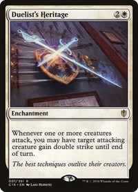 Duelist's Heritage, Commander 2016