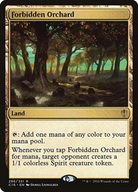 Forbidden Orchard, Commander 2016