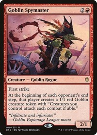 Goblin Spymaster, Commander 2016