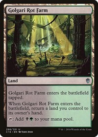 Golgari Rot Farm, Commander 2016