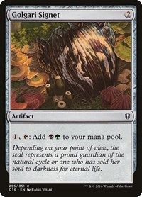 Golgari Signet, Commander 2016