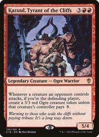 Kazuul, Tyrant of the Cliffs, Commander 2016