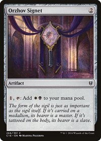 Orzhov Signet, Commander 2016
