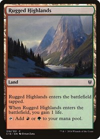 Rugged Highlands, Commander 2016