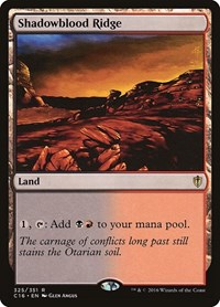Shadowblood Ridge, Commander 2016