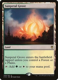 Sunpetal Grove, Commander 2016