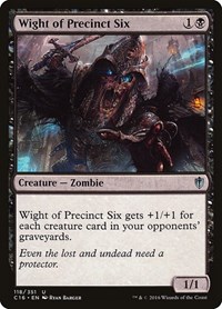 Wight of Precinct Six, Commander 2016