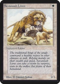 Savannah Lions, Alpha Edition