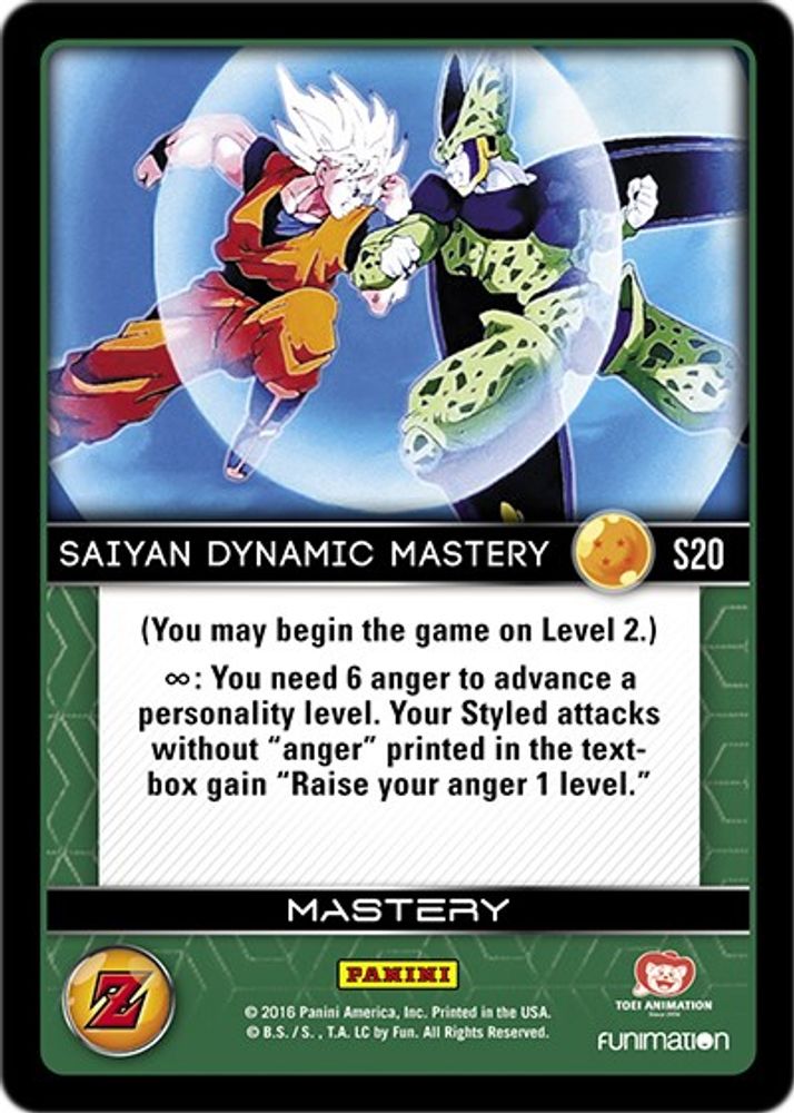 Saiyan Dynamic Mastery (Rainbow Parallel Foil), Foil, front