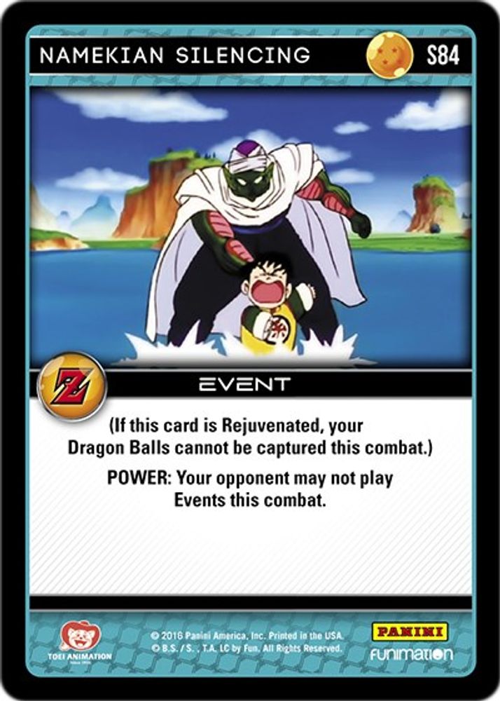 Namekian Silencing, Standard, front