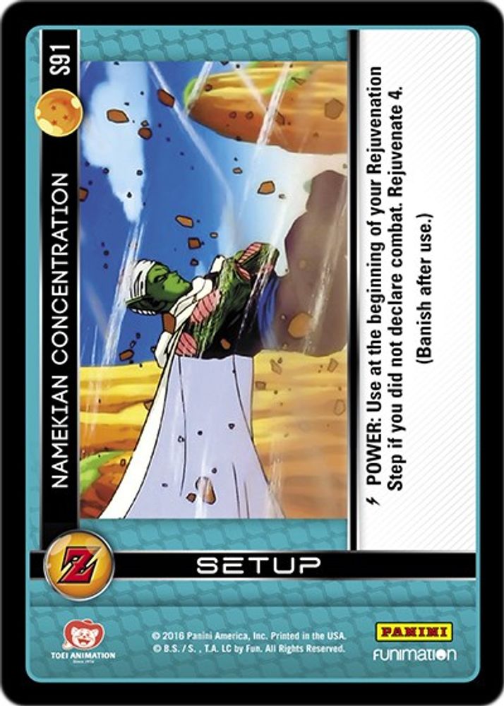 Namekian Concentration, Standard, front