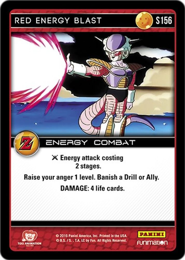Red Energy Blast, Standard, front