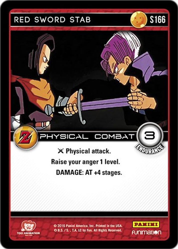Red Sword Stab, Standard, front