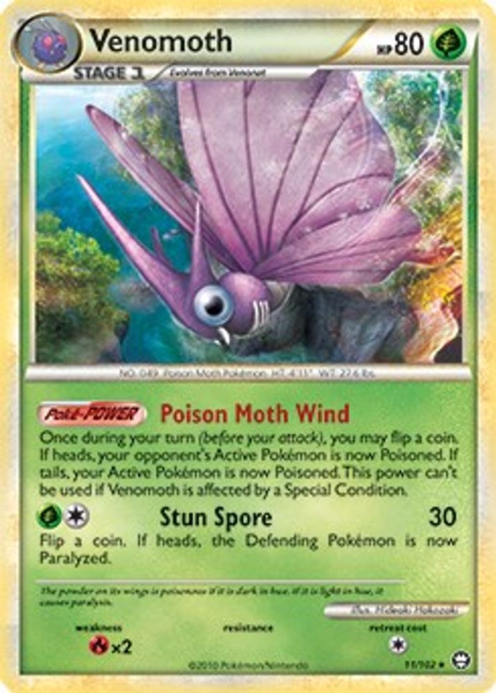 Venomoth - 11/102 (HGSS Triumphant)