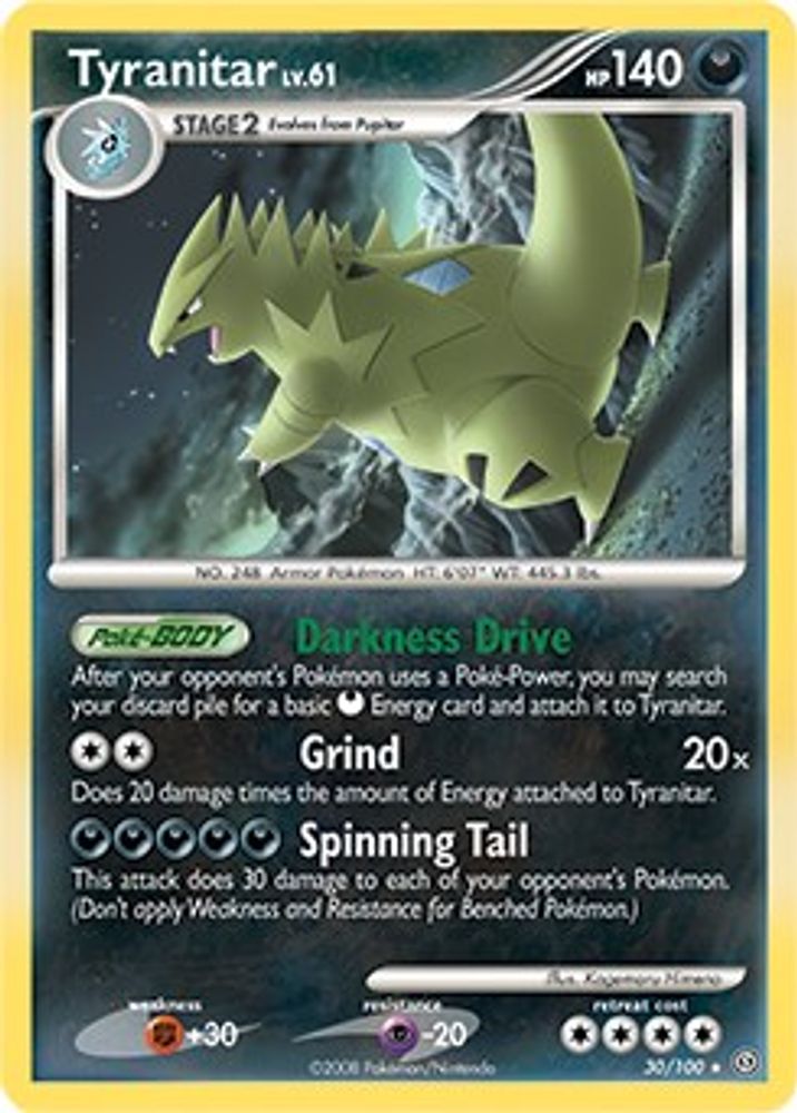 Tyranitar - 30/100 (DP Stormfront)