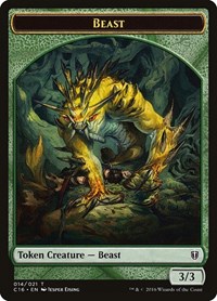Beast // Ogre Double-Sided Token, Commander 2016