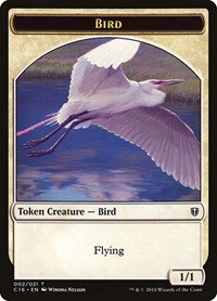 Bird (002) // Saproling (016) Double-Sided Token, Commander 2016