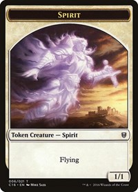 Spirit (006) // Bird (002) Double-Sided Token, Commander 2016