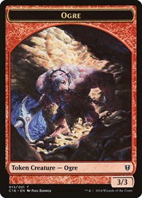 Ogre // Bird (007) Double-Sided Token, Commander 2016