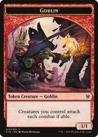 Goblin // Zombie Double-Sided Token, Commander 2016