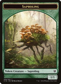 Saproling (016) // Spirit (006) Double-Sided Token, Commander 2016