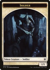 Soldier // Squid Double-Sided Token, Commander 2016