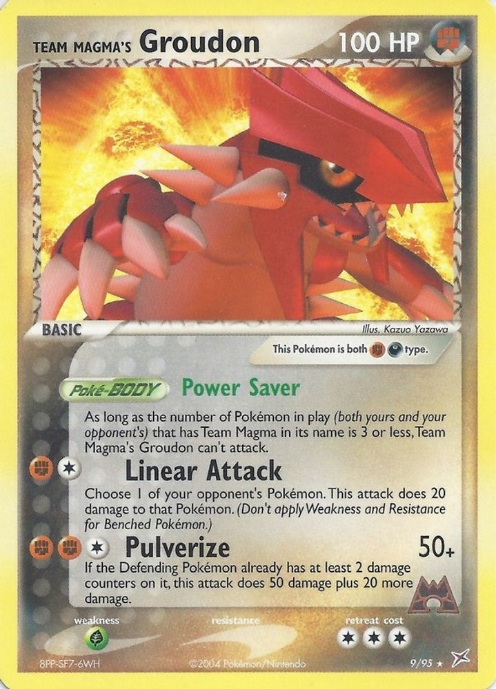 Team Magma's Groudon - 9/95 (EX Team Magma vs Team Aqua)