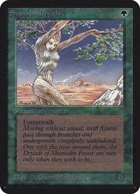Shanodin Dryads, Alpha Edition