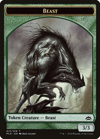 Beast // Saproling Double-Sided Token, Planechase Anthology