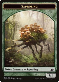Saproling // Goblin Double-Sided Token, Planechase Anthology
