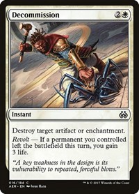 Decommission, Aether Revolt