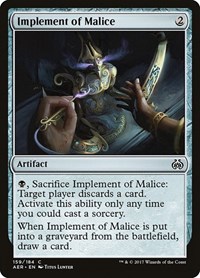 Implement of Malice, Aether Revolt