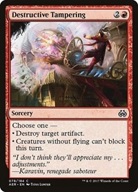 Destructive Tampering, Aether Revolt