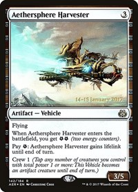 Aethersphere Harvester, Prerelease Cards