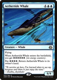 Aethertide Whale, Prerelease Cards