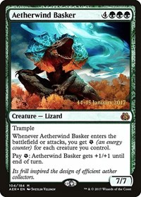 Aetherwind Basker, Prerelease Cards