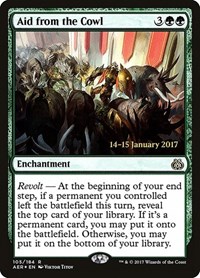 Aid from the Cowl, Prerelease Cards