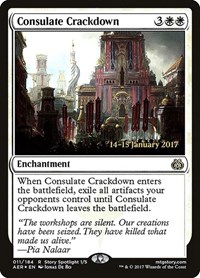 Consulate Crackdown, Prerelease Cards