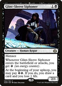 Glint-Sleeve Siphoner, Prerelease Cards