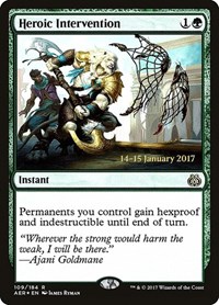 Heroic Intervention (AER), Prerelease Cards