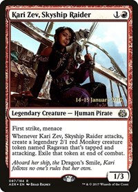 Kari Zev, Skyship Raider, Prerelease Cards