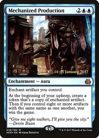 Mechanized Production, Prerelease Cards