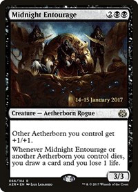 Midnight Entourage, Prerelease Cards