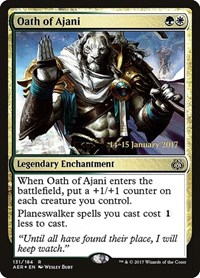 Oath of Ajani, Prerelease Cards