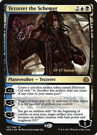 Tezzeret the Schemer, Prerelease Cards