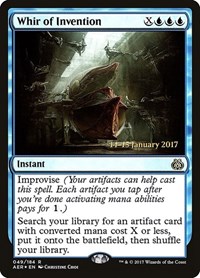 Whir of Invention, Prerelease Cards