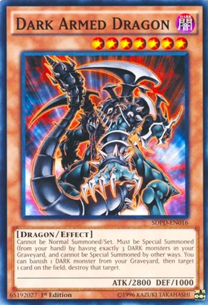 Dark Armed Dragon, 1st-edition, front