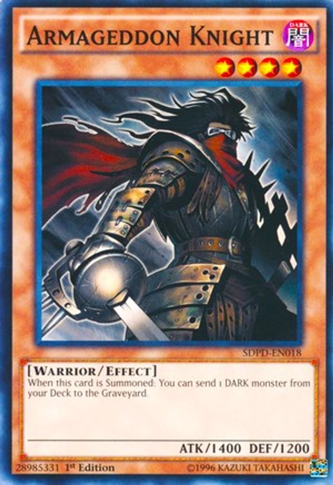 Armageddon Knight, 1st-edition, front
