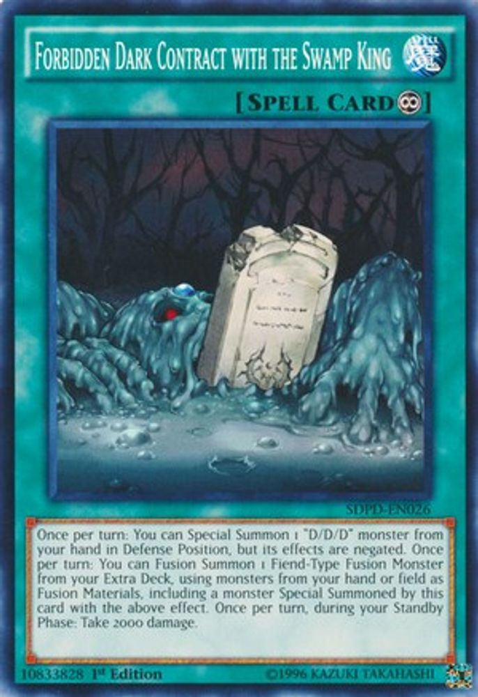 Forbidden Dark Contract with the Swamp King, 1st-edition, front